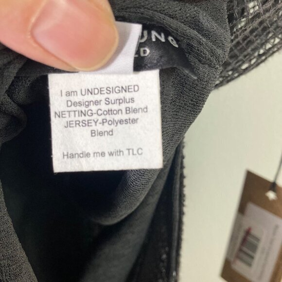 Womens Carol Young Undesigned Mojave Tunic Layered Steel Netting Gray OS NWT - Picture 10 of 10